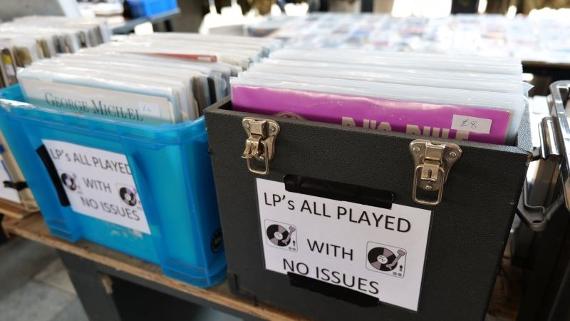 Box of LP's