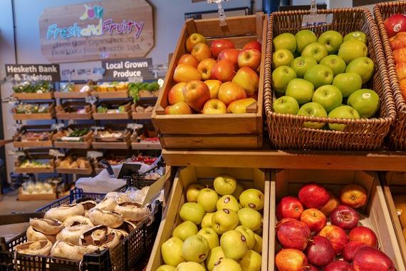 Locally sourced apples