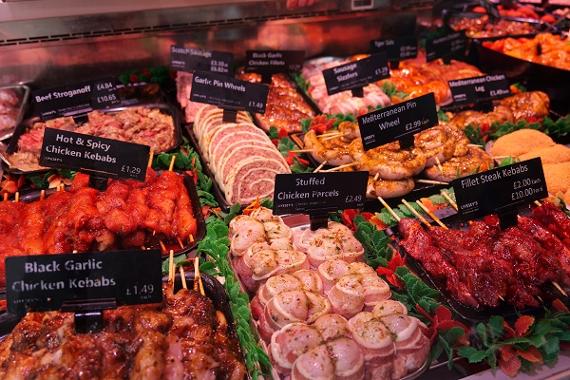 Assortment of meats
