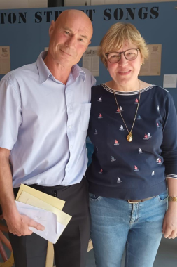 Steve Roberts leaving, with Valerie