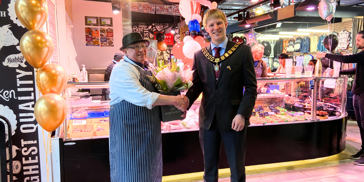 Adrian shaking hands with Mayor of Preston Adrian shaking hands with Mayor of Preston
