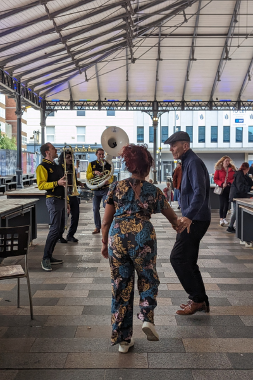 People dancing to Little Brass