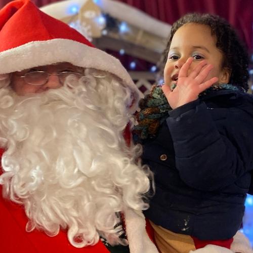 Santa with child