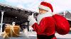 Santa with gifts at Preston Markets