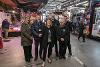 Stephen Gerraty and work colleagues at Preston Market Hall