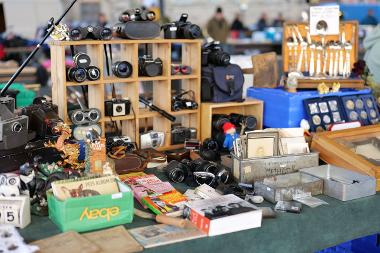 Cameras and binoculars stall